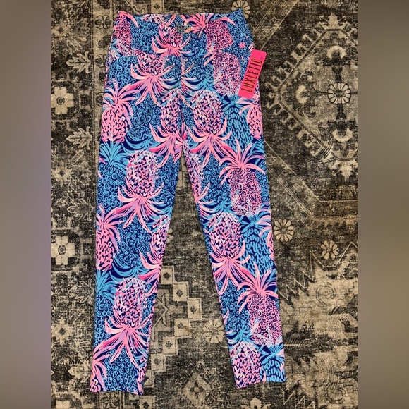 Lilly Pulitzer Pants - SOLD LILLY PULITZER CORSO PANT, BOREALIS BLUE, TROPIC DOWN LOW GOLF, NWT $138, 0